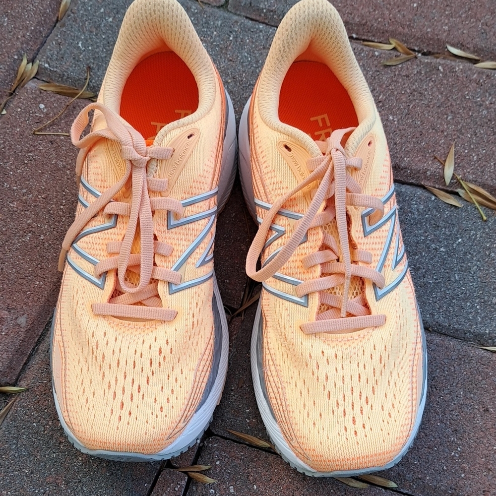 New Balance Orange and Gray Shoes
